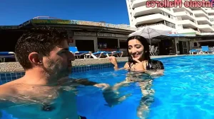 ARGENTINIAN SLUT is Picked Up From The Swimming Pool and FUCKED in her Hotel Room
